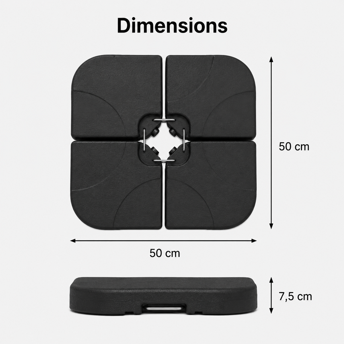 Support Parasol Déporté 3x3