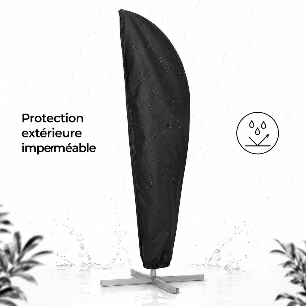 Housse Parasol Déporté 3x3